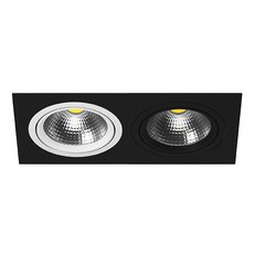 Точечный светильник с арматурой чёрного цвета, металлическими плафонами Lightstar i8270607