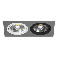 Точечный светильник с арматурой серого цвета, металлическими плафонами Lightstar i8290607