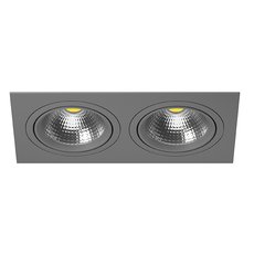 Точечный светильник с арматурой серого цвета, металлическими плафонами Lightstar i8290909