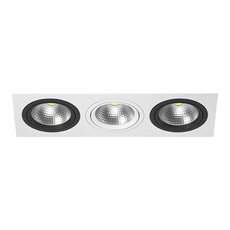 Точечный светильник с арматурой белого цвета, металлическими плафонами Lightstar i836070607