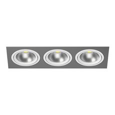 Точечный светильник с металлическими плафонами серого цвета Lightstar i839060606