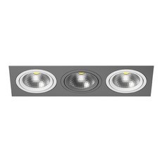 Точечный светильник с металлическими плафонами серого цвета Lightstar i839060906