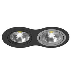 Точечный светильник с арматурой чёрного цвета, металлическими плафонами Lightstar i9270709