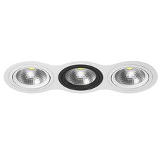 Точечный светильник с арматурой белого цвета, металлическими плафонами Lightstar i936060706