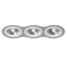Точечный светильник с металлическими плафонами серого цвета Lightstar i939060606
