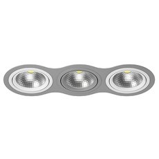 Точечный светильник с арматурой серого цвета, металлическими плафонами Lightstar i939060906