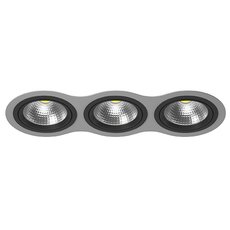Точечный светильник с арматурой серого цвета, металлическими плафонами Lightstar i939070707