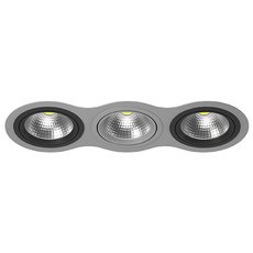 Точечный светильник с арматурой серого цвета, металлическими плафонами Lightstar i939070907