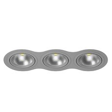 Точечный светильник с металлическими плафонами серого цвета Lightstar i939090909