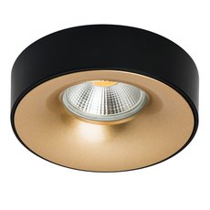 Точечный светильник с арматурой чёрного цвета, металлическими плафонами Lightstar L01002327