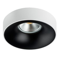 Точечный светильник с арматурой белого цвета, плафонами чёрного цвета Lightstar L01002720