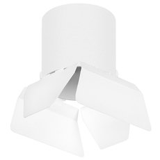 Точечный светильник с плафонами белого цвета Lightstar R3486486