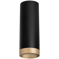 Точечный светильник с арматурой чёрного цвета, плафонами золотого цвета Lightstar R48740