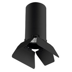 Точечный светильник с арматурой чёрного цвета Lightstar R487437