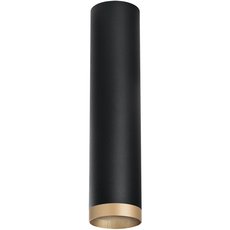 Точечный светильник с металлическими плафонами чёрного цвета Lightstar R49740