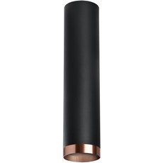 Точечный светильник с арматурой чёрного цвета, металлическими плафонами Lightstar R497430