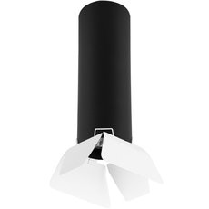 Точечный светильник с арматурой чёрного цвета Lightstar R497436