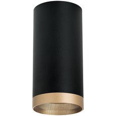 Точечный светильник с металлическими плафонами чёрного цвета Lightstar R6487490