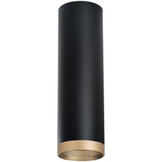 Точечный светильник с металлическими плафонами чёрного цвета Lightstar R6497490