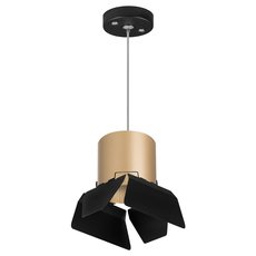 Светильник с арматурой чёрного цвета, плафонами чёрного цвета Lightstar RP3490487