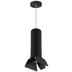 Светильник с арматурой чёрного цвета, плафонами чёрного цвета Lightstar RP497437