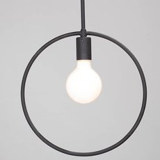 Светильник с арматурой чёрного цвета, плафонами чёрного цвета Vitaluce V4089/1S