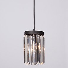 Светильник с арматурой чёрного цвета, стеклянными плафонами Vitaluce V5151-1/1S