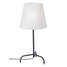 Настольная лампа с арматурой чёрного цвета, текстильными плафонами Vitaluce V2992-1/1L