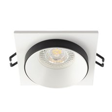 Точечный светильник с арматурой белого цвета, металлическими плафонами DENKIRS DK2402-BK