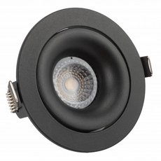 Точечный светильник с арматурой чёрного цвета, металлическими плафонами DENKIRS DK2120-BK