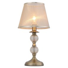 Настольная лампа с арматурой бронзы цвета, текстильными плафонами ST LUCE SL185.304.01
