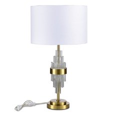 Настольная лампа с арматурой латуни цвета, плафонами белого цвета ST LUCE SL1002.304.01