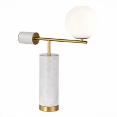 Настольная лампа с арматурой белого цвета, плафонами белого цвета ST LUCE SL1008.504.01