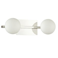 Светильник для ванной комнаты с арматурой хрома цвета, плафонами белого цвета Lumion 4566/2W