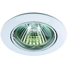 Точечный светильник с арматурой белого цвета, металлическими плафонами Novotech 369100