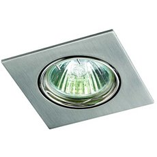 Точечный светильник с металлическими плафонами никеля цвета Novotech 369106