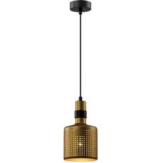 Светильник с арматурой чёрного цвета, плафонами золотого цвета Rivoli 4108-201