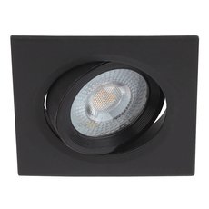 Точечный светильник с арматурой чёрного цвета, плафонами чёрного цвета ЭРА KL LED 21A-5 4K BK
