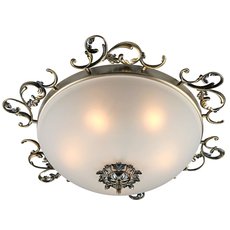 Светильник с арматурой бронзы цвета, плафонами белого цвета Omnilux OML-76507-05