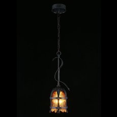 Светильник с арматурой чёрного цвета, плафонами янтарного цвета Aployt APL.500.06.01