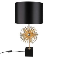 Настольная лампа с текстильными плафонами чёрного цвета Aployt APL.816.04.01