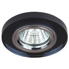 Точечный светильник с арматурой чёрного цвета ЭРА DK7 CH/BK