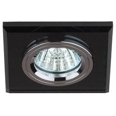 Точечный светильник с арматурой чёрного цвета ЭРА DK8 CH/BK