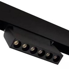 Шинная система с металлическими плафонами чёрного цвета ЭРА TRM20-4-11-6W4K-B
