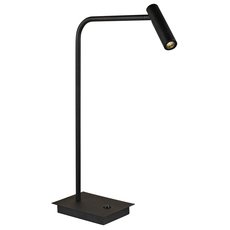 Настольная лампа с арматурой чёрного цвета, металлическими плафонами iLedex 7010/1T BK