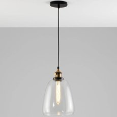 Светильник с арматурой чёрного цвета, плафонами прозрачного цвета Moderli V1660-1P