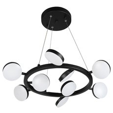Светильник с арматурой чёрного цвета, плафонами белого цвета iLedex FS-016-D9 63W BK