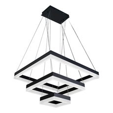 Светильник с металлическими плафонами чёрного цвета iLedex D0319-3 (200x400x600) BK