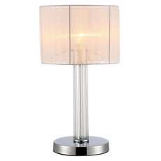 Настольная лампа с арматурой хрома цвета, плафонами белого цвета Moderli V2651-1T