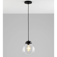 Светильник с арматурой чёрного цвета, плафонами прозрачного цвета Moderli V1670-1P